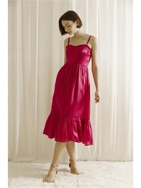 Anthropologie Storia Fuchsia Dress